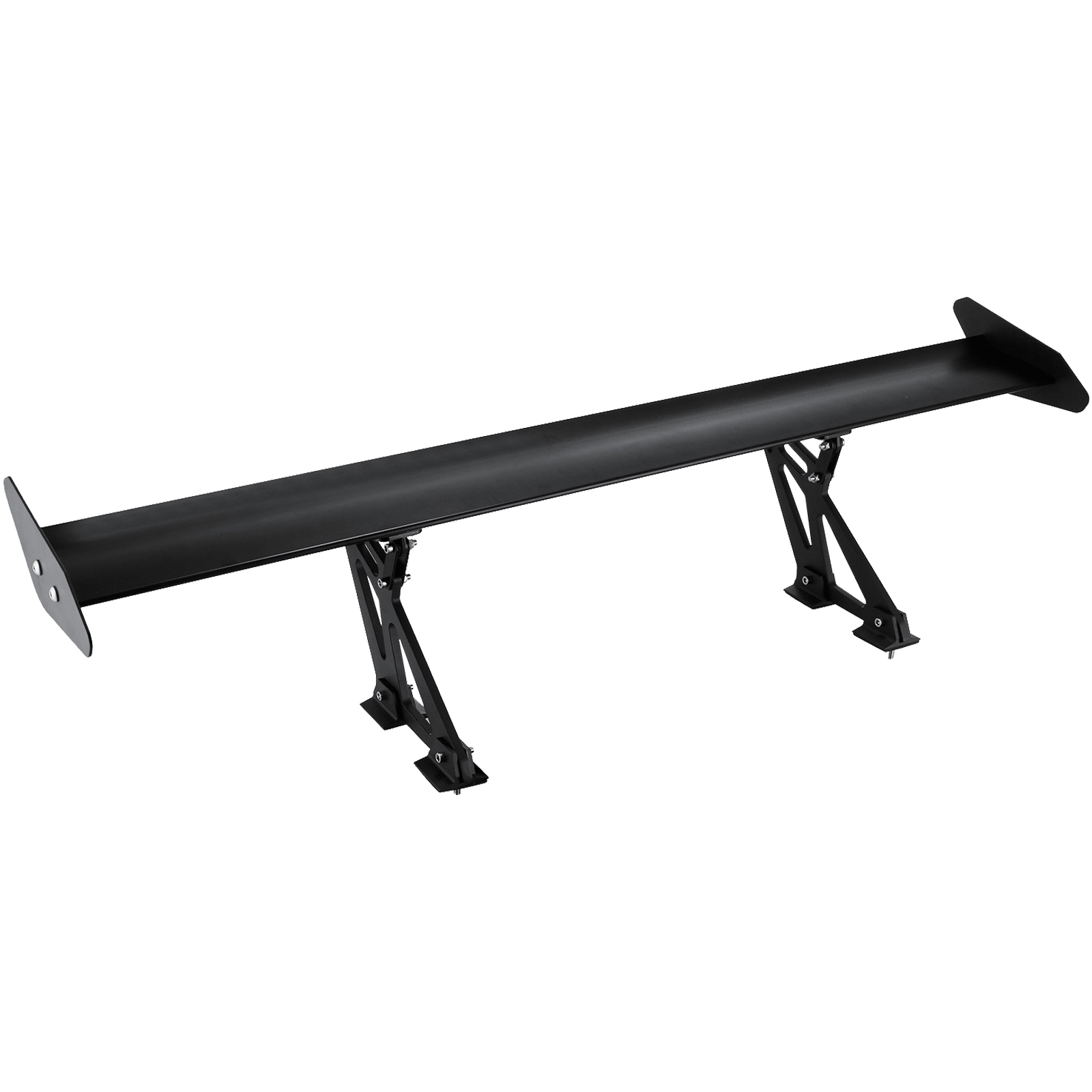 black VEVOR gt wing car spoiler with sturdy brackets on white background.