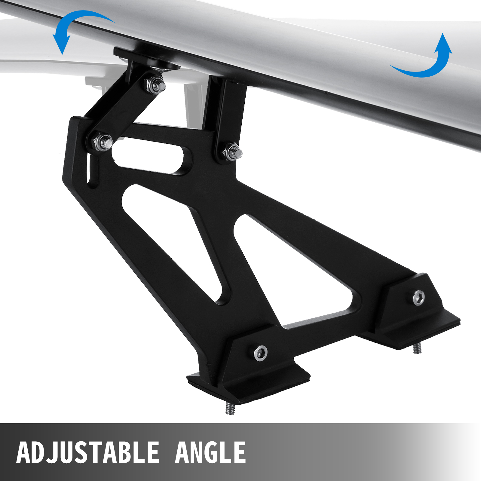 adjustable angle view of VEVOR gt wing car spoiler mount.