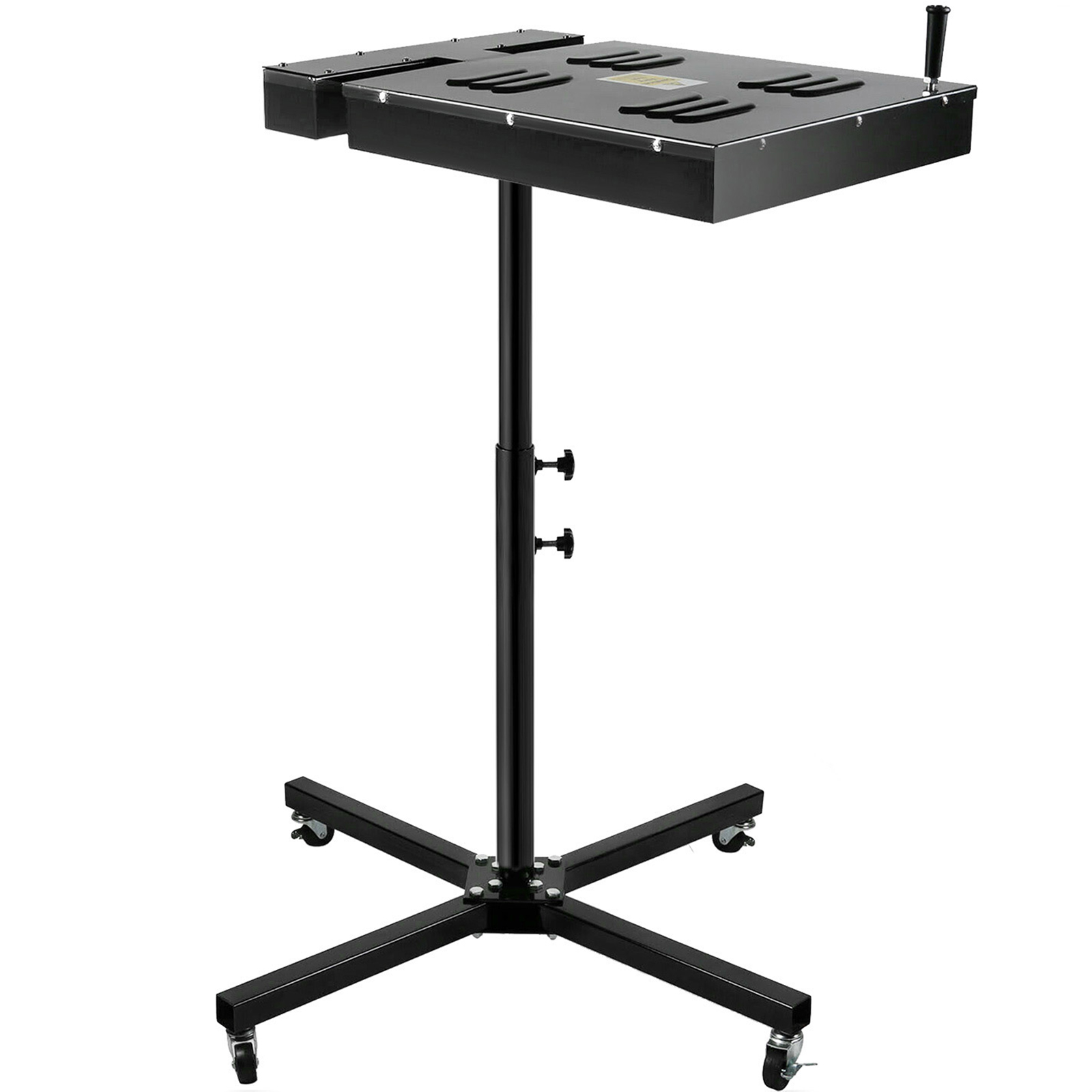 VEVOR flash dryer with adjustable height and sturdy base on four casters.