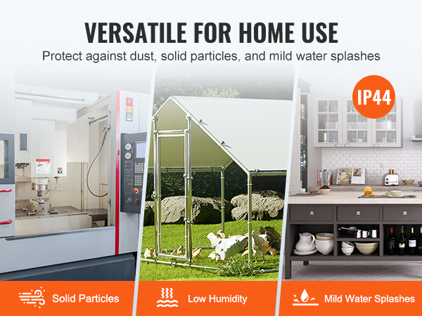 versatile for home use VEVOR 24v linear actuator, protects against dust, humidity, and water splashes.