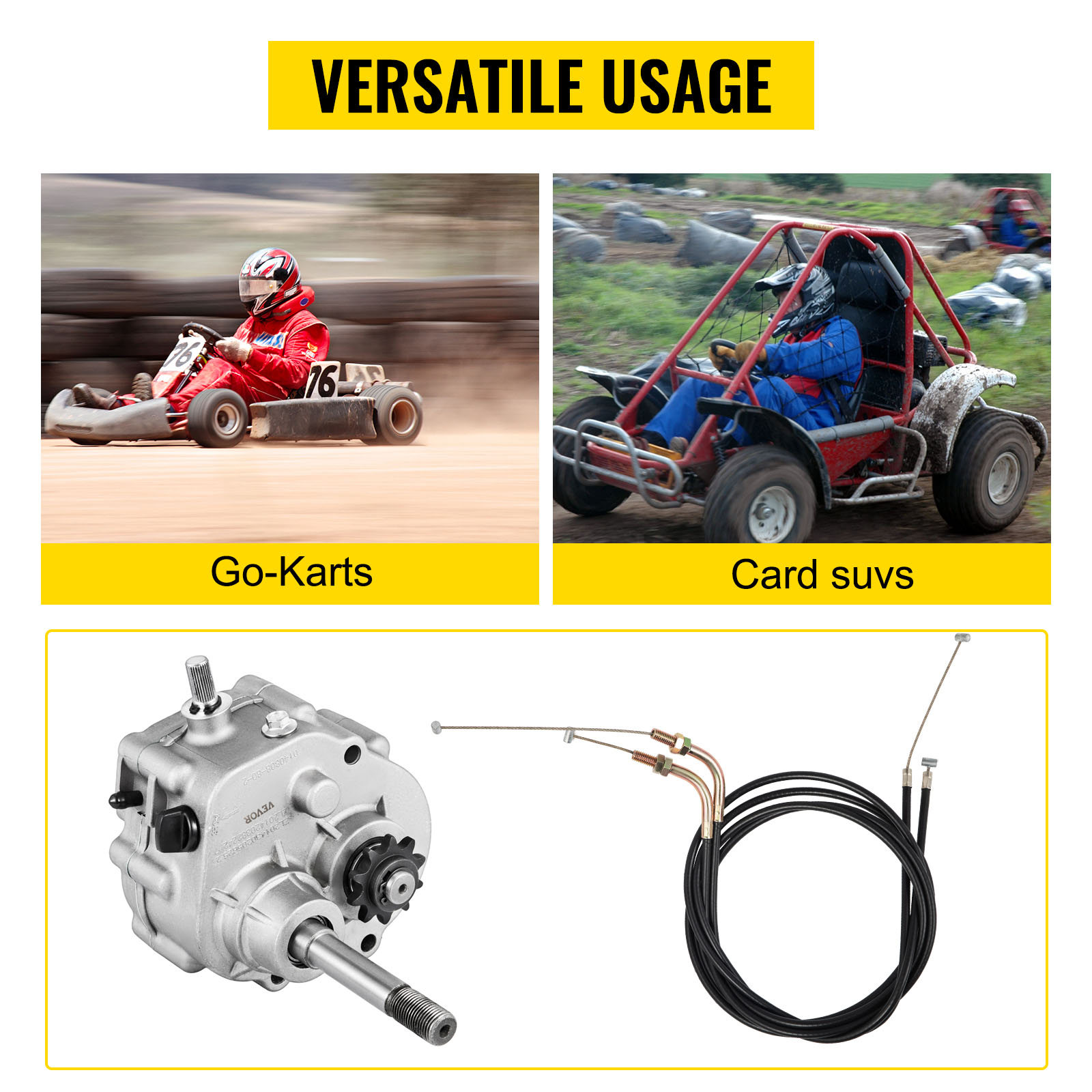VEVOR go kart gearbox for go-karts and off-road vehicles