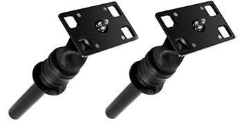 two VEVOR cab shock absorbers with black metal mounts and rubber components.