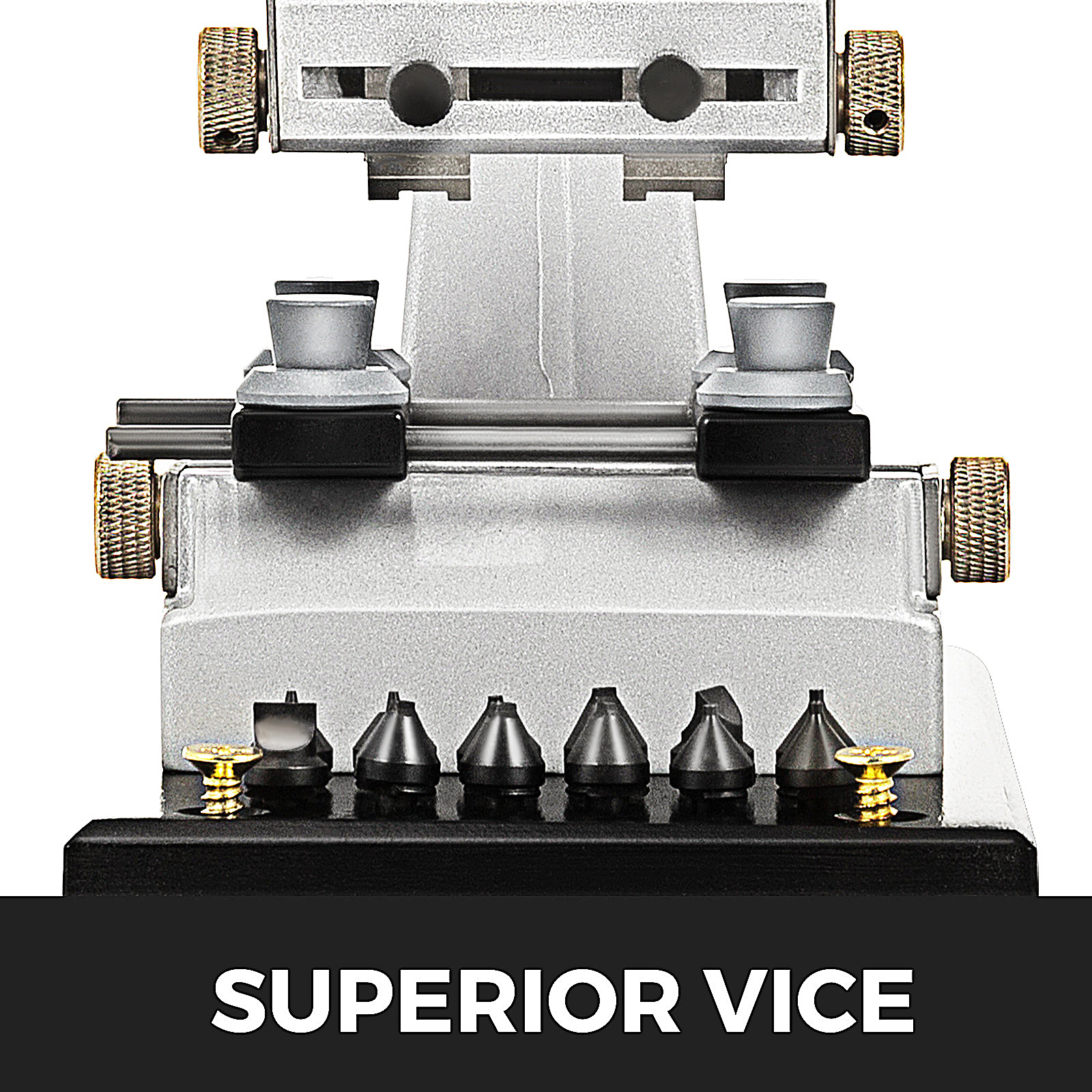 VEVOR watch opener with multiple screw holders and adjustable positioning knobs.