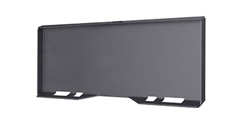 gray VEVOR skid steer mount plate with cut-out edges.