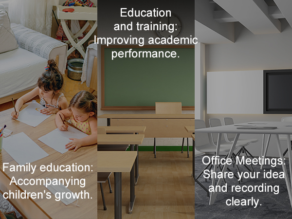 VEVOR magnetic whiteboard in family education, classroom training, and office meeting settings.