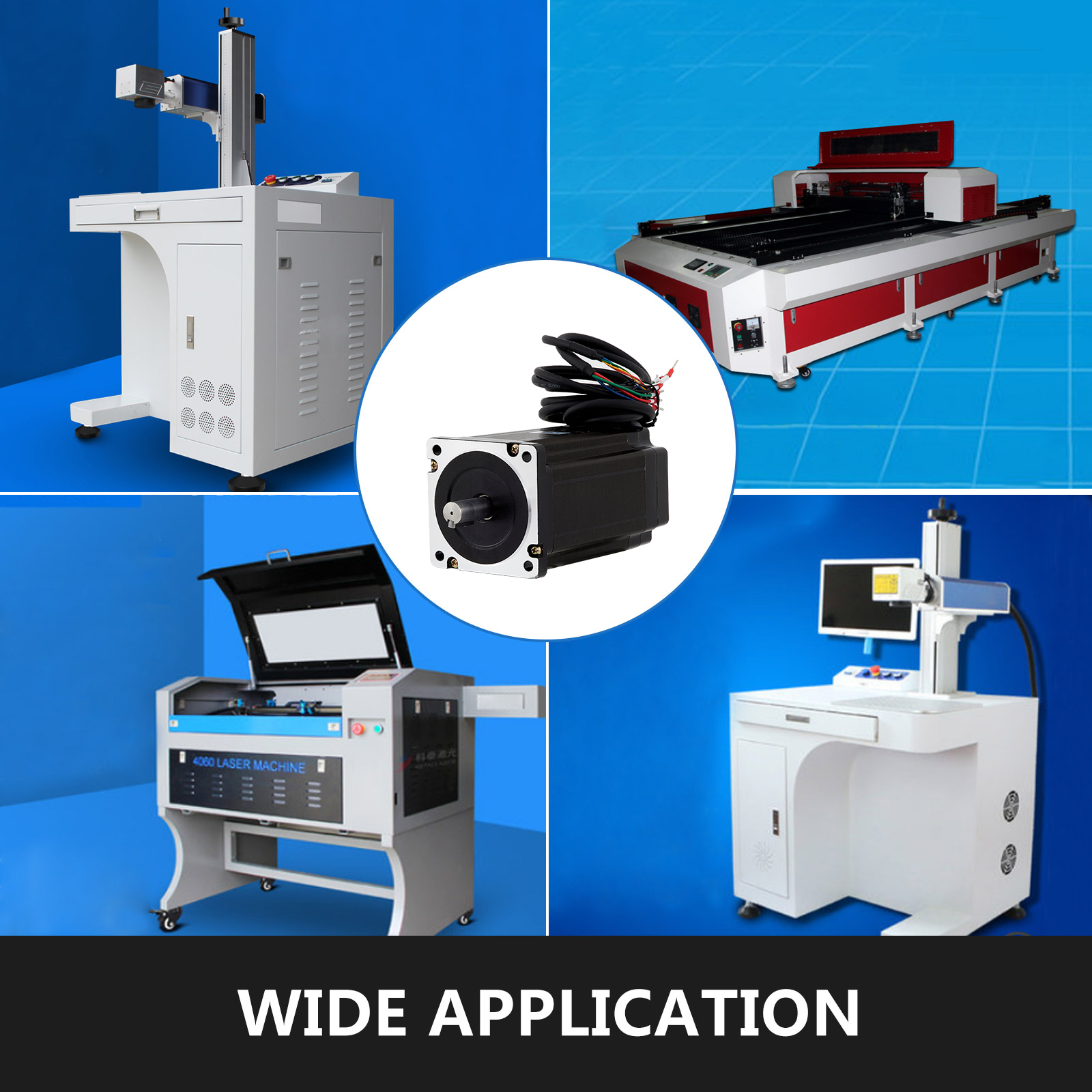 VEVOR nema34 stepper servo motor applications on various laser machines. wide application.