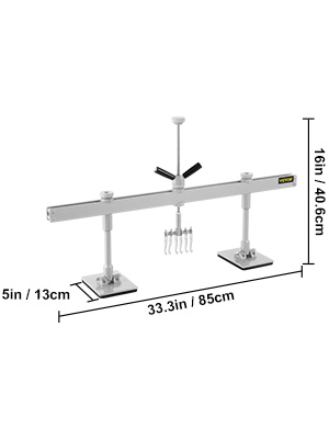 VEVOR dent pull lever bar kit with adjustable height and width dimensions.