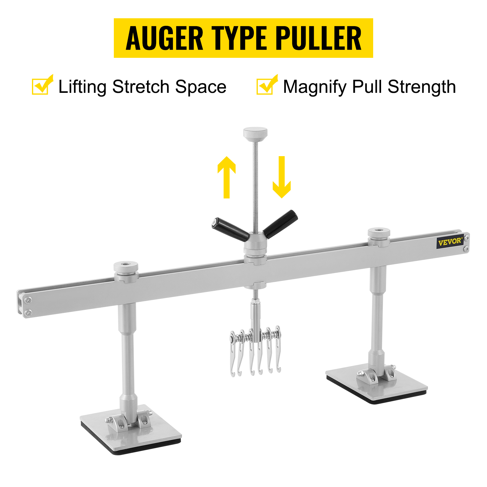 VEVOR dent pull lever bar kit with lifting space and pull strength features.