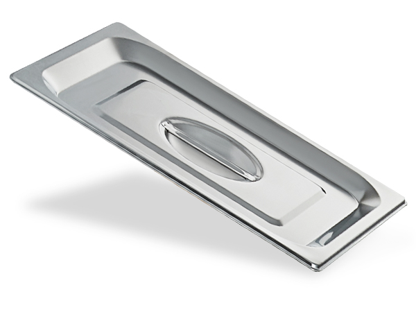 stainless steel pan lid for VEVOR commercial food warmer, featuring a sleek and durable design.
