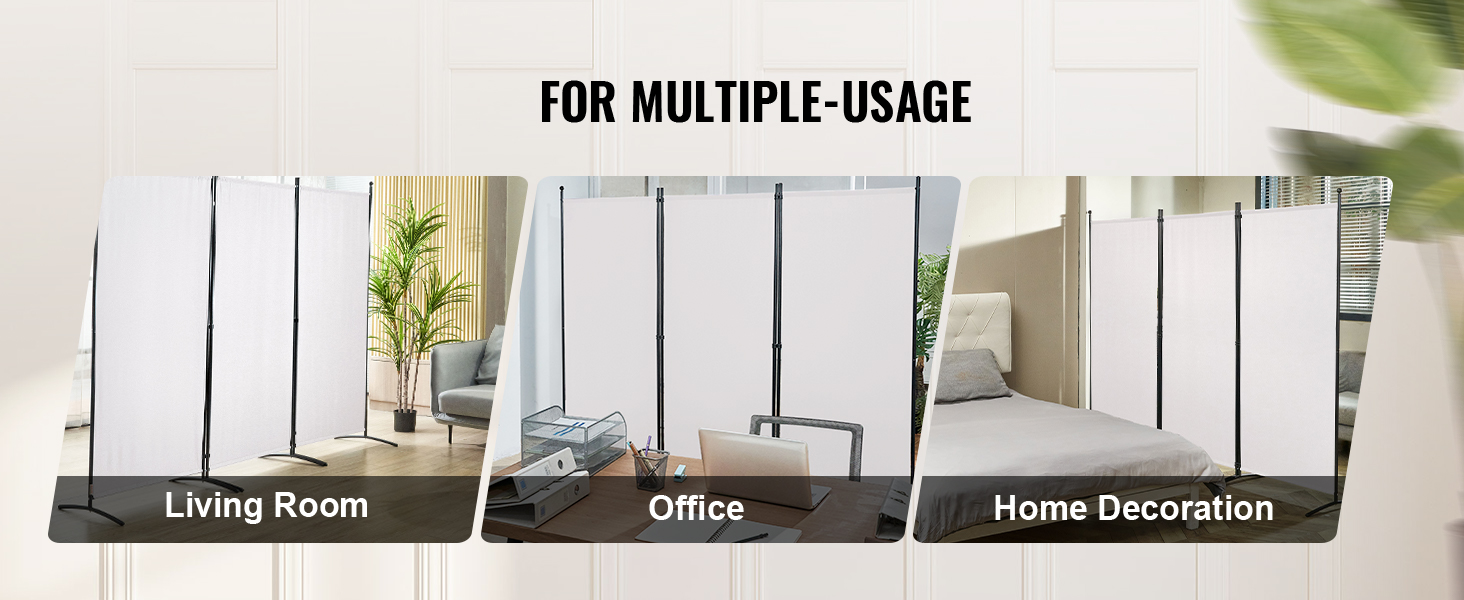 VEVOR room divider for living room, office, and home decoration, showcasing versatile usage options.