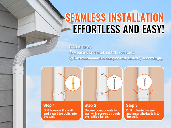 seamless installation guide for VEVOR mini split line set cover with easy step-by-step instructions.