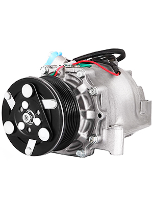 VEVOR honda civic ac compressor clutch in silver and black with wiring connections.
