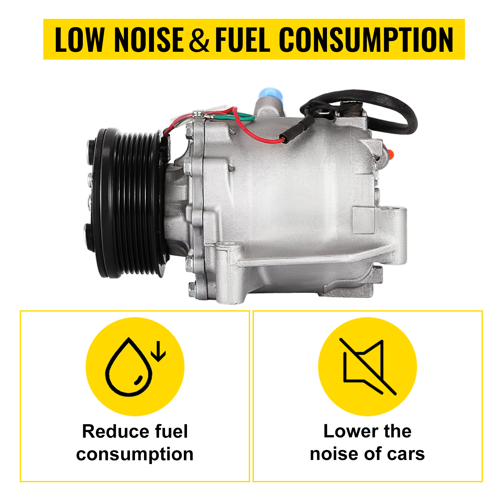 VEVOR honda civic ac compressor clutch reduces fuel consumption and lowers noise.