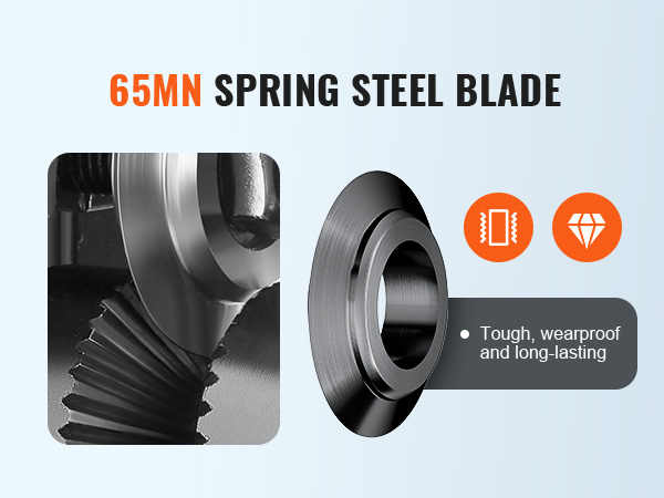 лезвие из пружинной стали 65млн машины для зачистки проволоки VEVOR, прочное, износостойкое и долговечное.