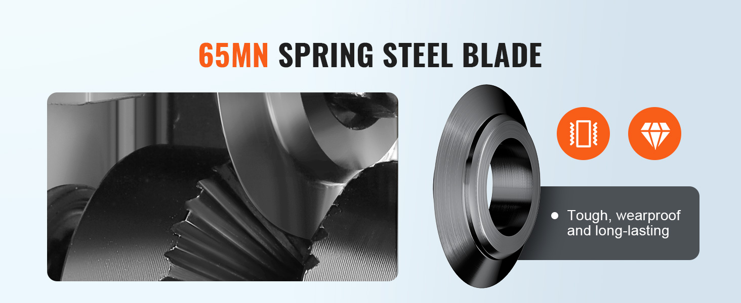 лезвие из пружинной стали 65млн машины для зачистки проволоки VEVOR, прочное, износостойкое и долговечное.