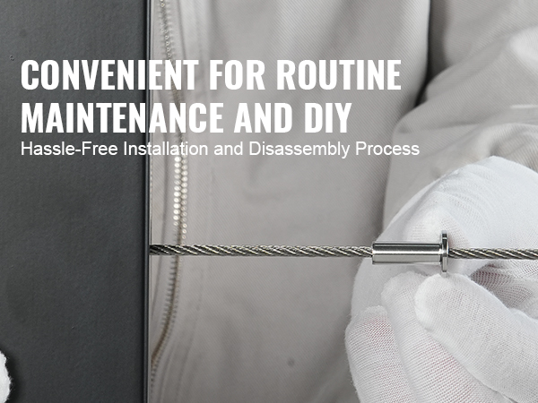 VEVOR stainless steel protector sleeves installation guide with gloves for easy and hassle-free setup.