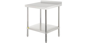 VEVOR roostevabast terasest prep tabel undershelf ja reguleeritavad jalad.