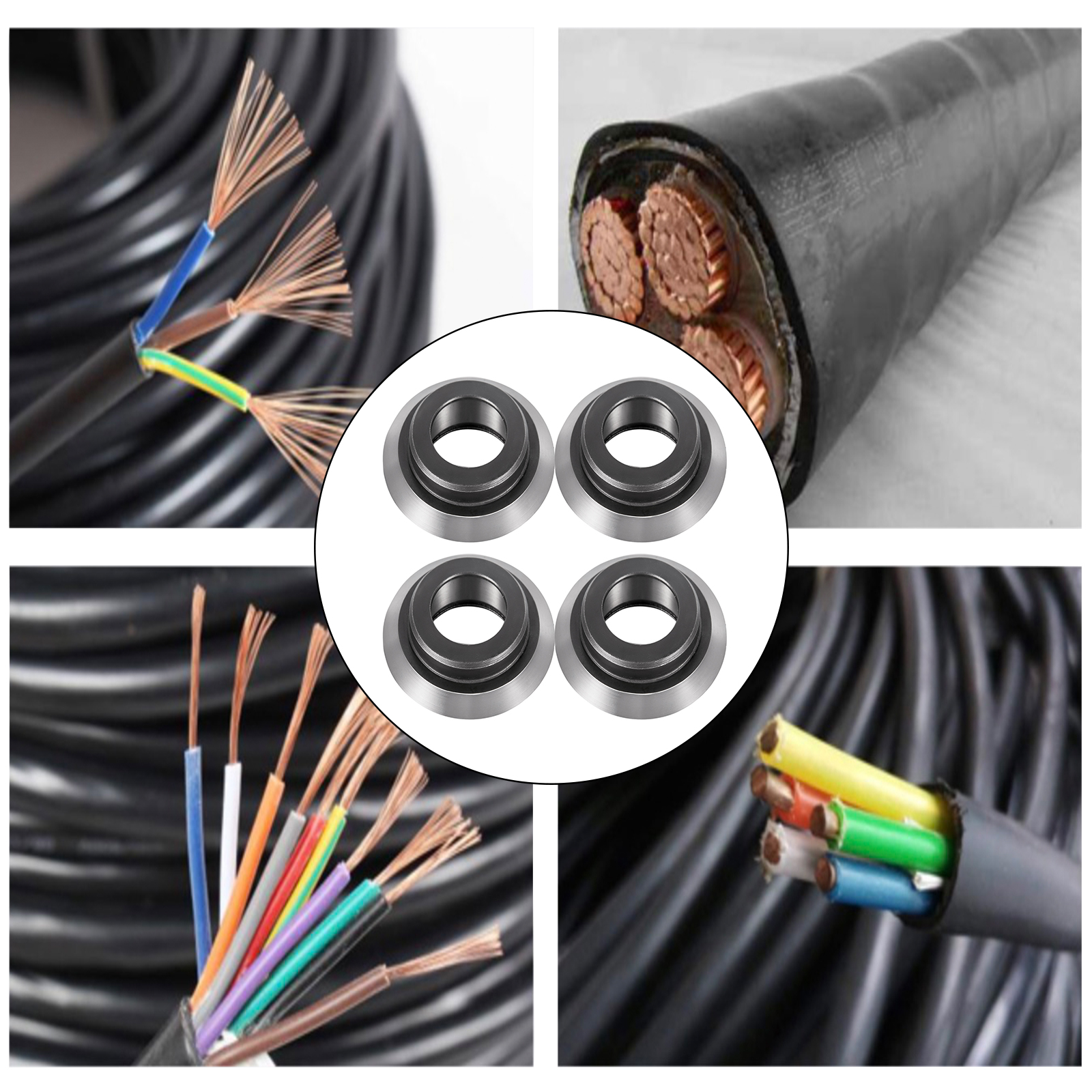 VEVOR wire stripper peiliukai su close-up laidų ir kabelių išpardavimas.