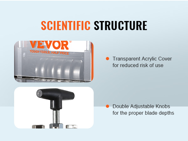 Машина для зачистки проволоки VEVOR с прозрачной акриловой крышкой и двойными регулируемыми ручками.