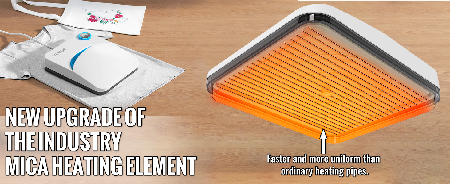 VEVOR soojuse vajutage masina täpsemad vilk, kütte-element, kiirem, rohkem ühtne kütte.