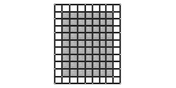 black VEVOR cargo net with square grid design and reinforced edges.