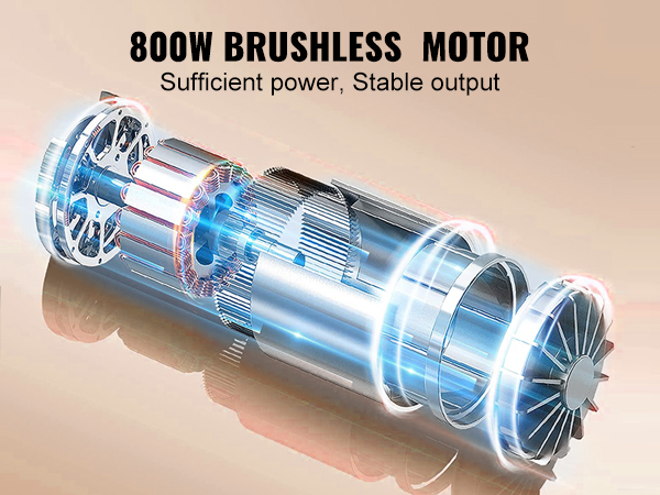 бесщеточный двигатель мощностью 800 Вт с достаточной мощностью и стабильной производительностью для мини-токарного станка по металлу VEVOR.