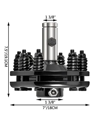 VEVOR pto slip clutch with dimensions 7.5
