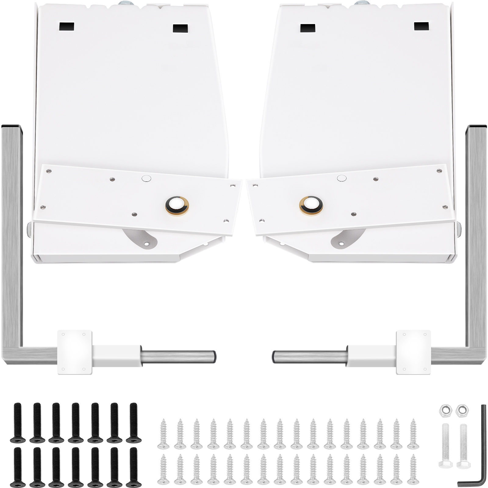 VEVOR murphy bed kit with hardware components and mounting brackets.