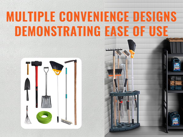 VEVOR garden tool organizer showcasing high-capacity versatile tool storage solutions.