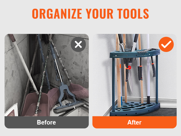 organize your tools with VEVOR garden tool organizer for better space utilization and easy access.