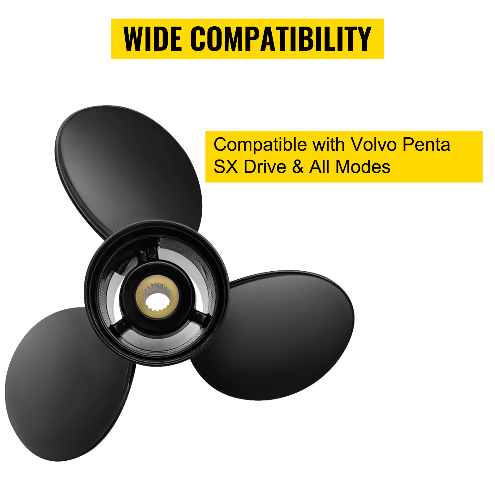 VEVOR outboard propeller with wide compatibility, compatible with volvo penta sx drive and all modes.