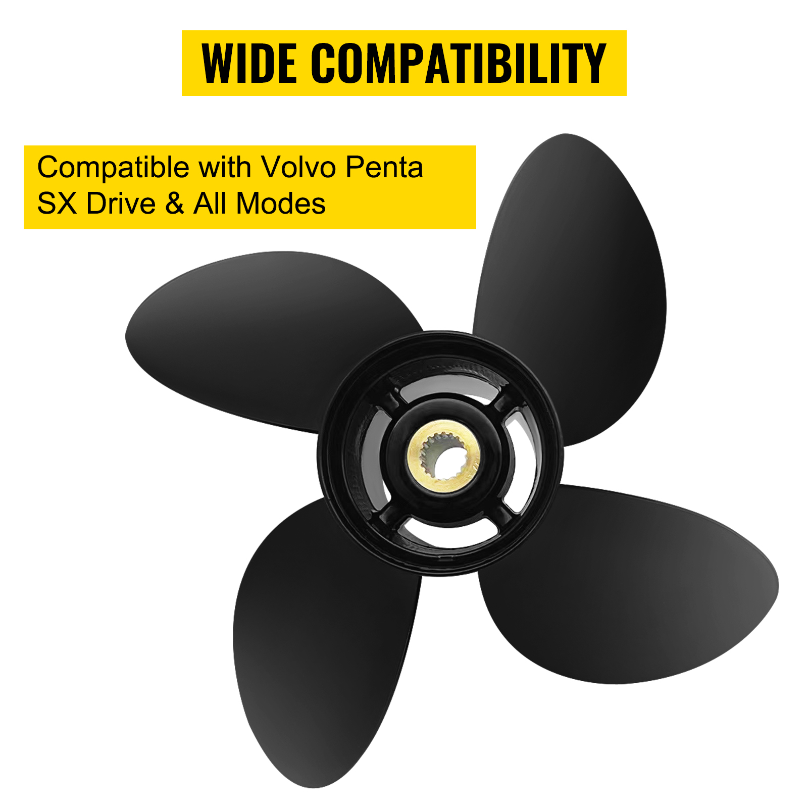 VEVOR outboard propeller, compatible with volvo penta sx drive and all models. wide compatibility.