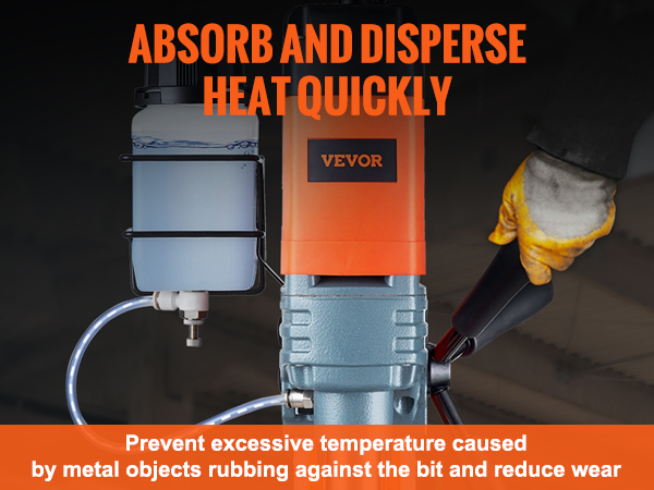 VEVOR magnetinio gręžimo aušinimo sistemos sąrankos veiksmus efektyvų šilumos sklaida ir sumažino nusidėvėjimą.