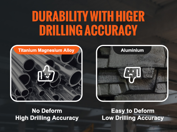 VEVOR magnetinis grąžtas su titano ir magnio lydinio aukštas gręžimo tikslumas ir ilgaamžiškumas.