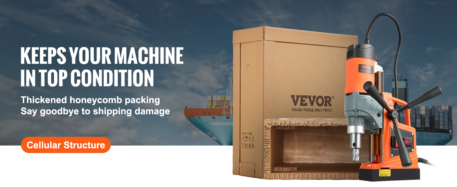 VEVOR magnetinis grąžtas su medaus pakuotės užtikrinti mašina, apsauga nuo krovinio sugadinimo.