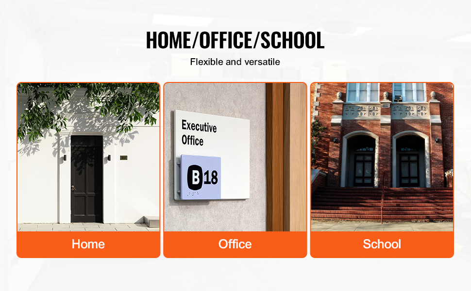 home, office, and school buildings showcasing the versatility of the VEVOR door key drop box.