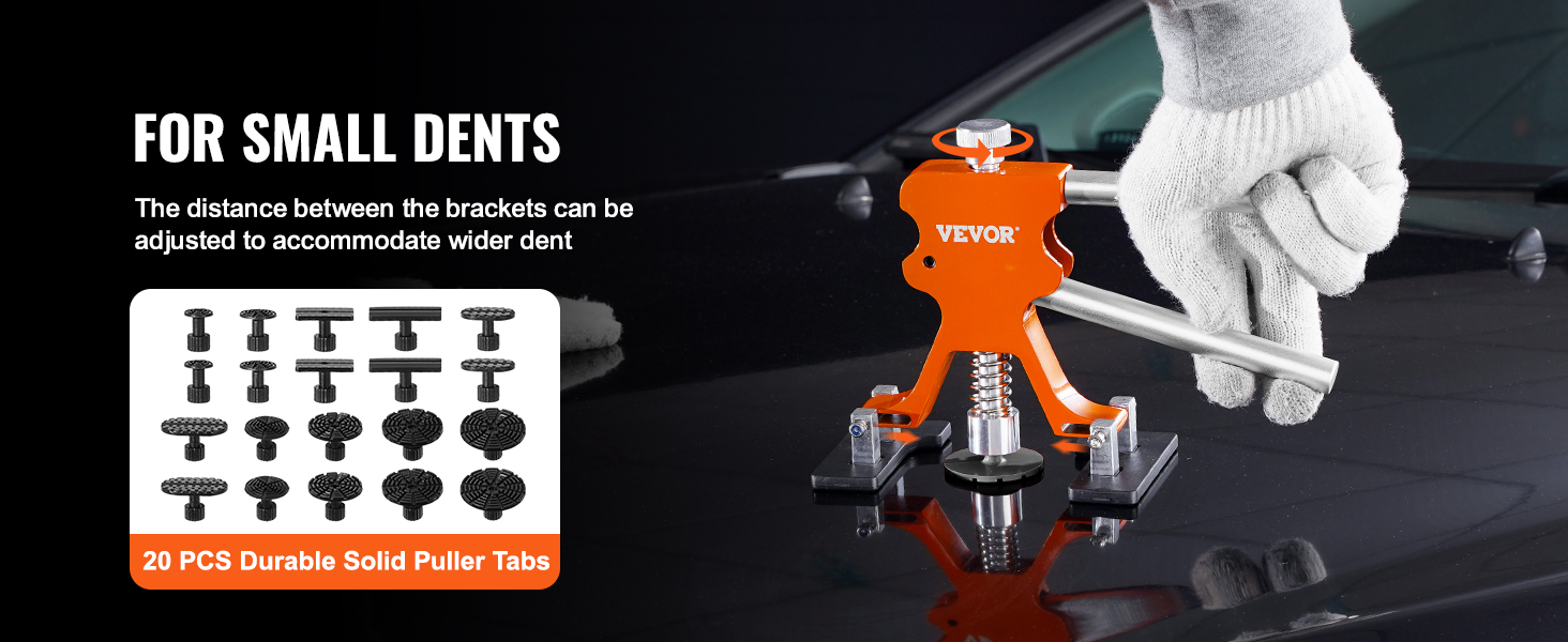 VEVOR dent kamščiatraukis mažų įlenkimų su reguliuojamais laikikliais ir 20 patvarus kietas kamščiatraukis skirtukus.