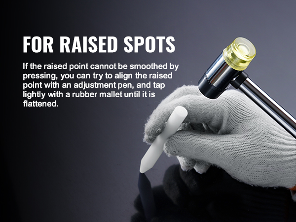 gumos plaktuku ir koregavimas pen naudojami iškėlė dėmės, dalis VEVOR dent kamščiatraukis įrankių rinkinys.