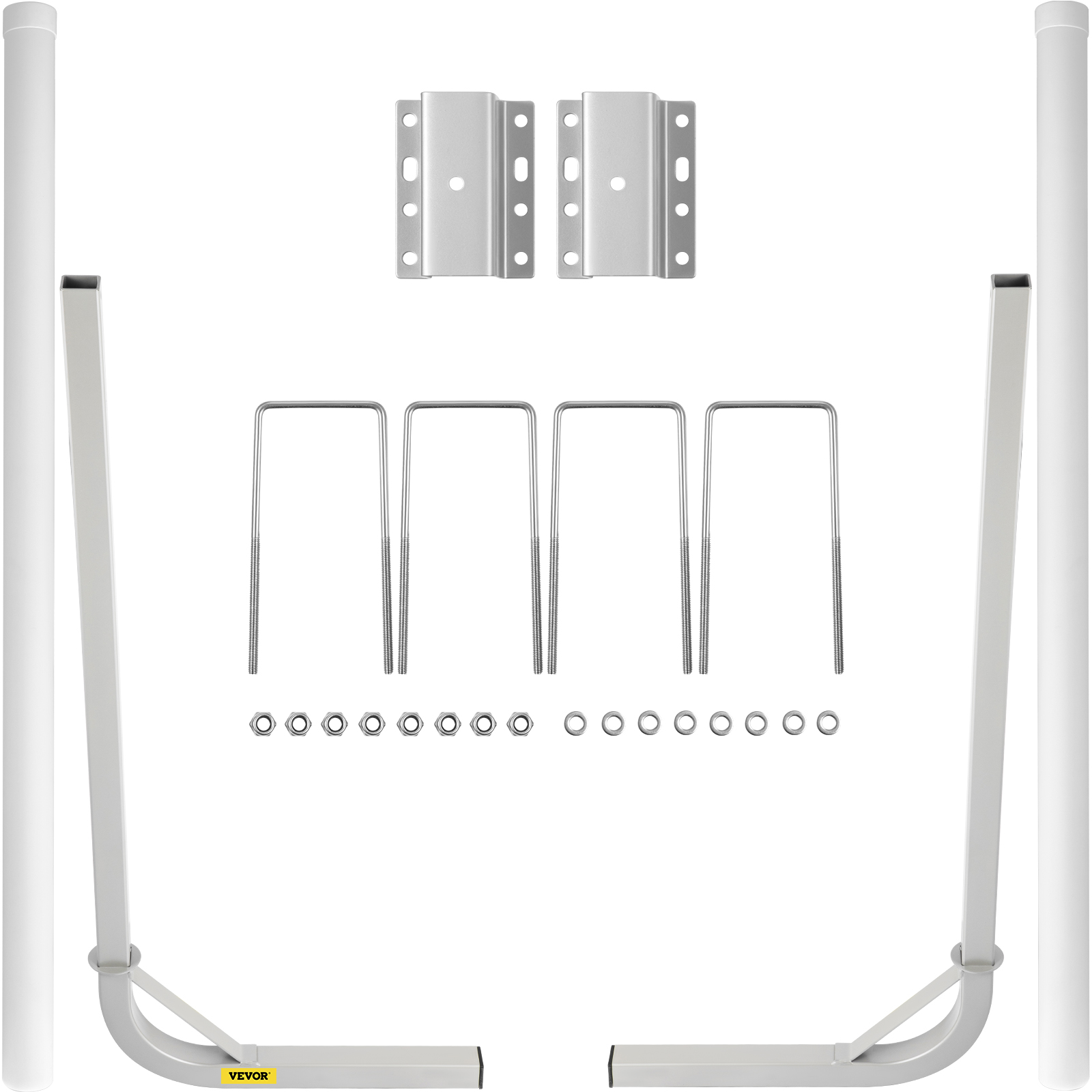 VEVOR boat trailer guide-on with mounting brackets, u-bolts, and nuts for easy installation.