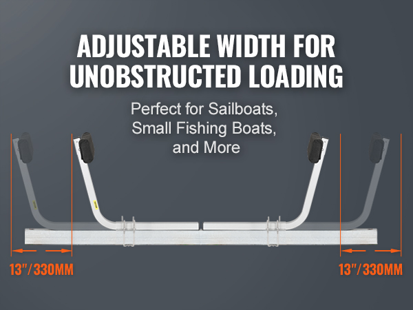 adjustable width VEVOR marine trailer assistant, perfect for sailboats and small fishing boats.