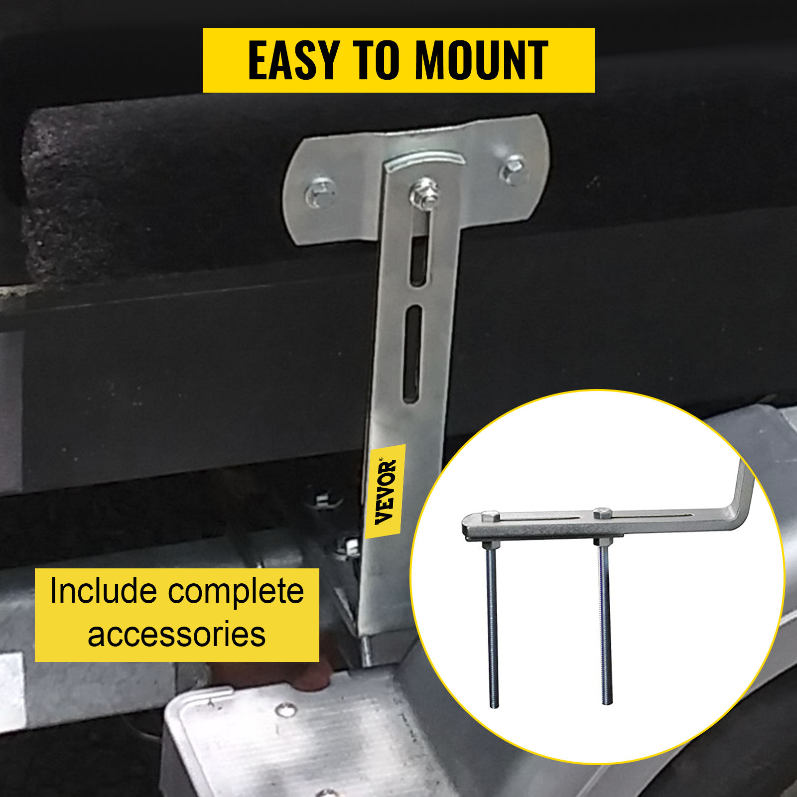 VEVOR boat trailer guide-ons, easy to mount, complete accessories included.