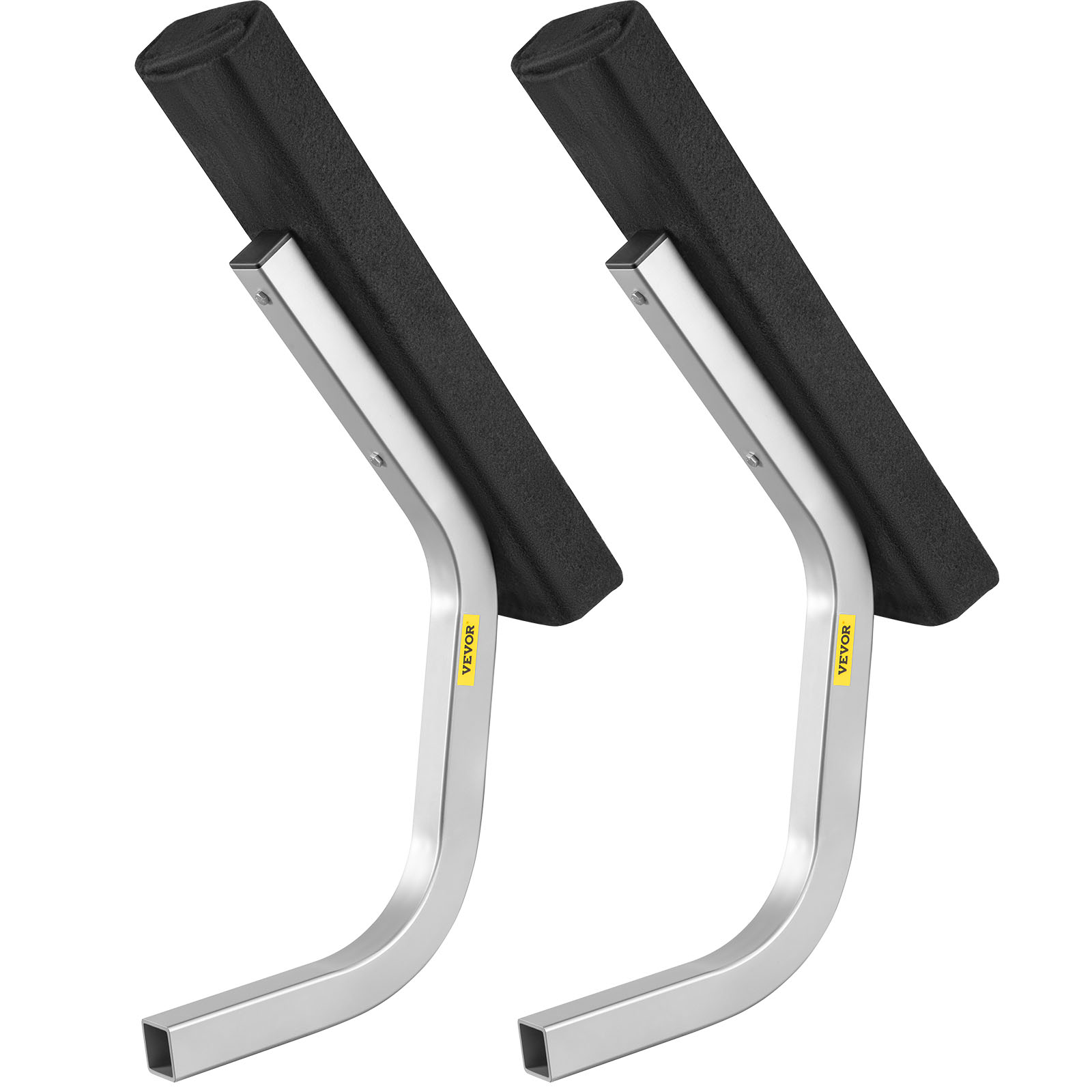 VEVOR boat trailer guide with padded black tops and sturdy metallic frames for secure boat alignment.