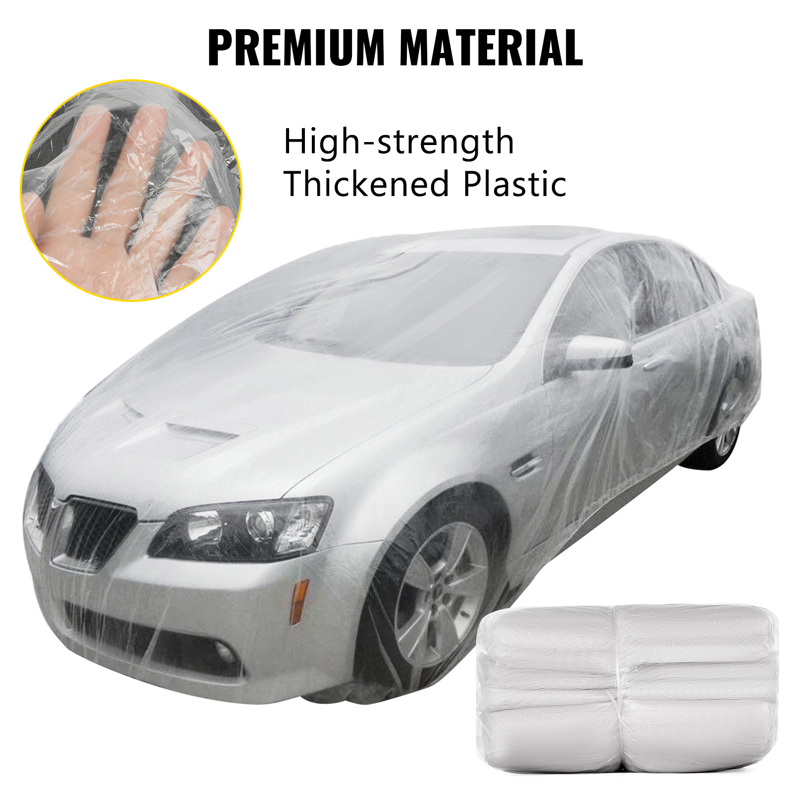 VEVOR car cover with high-strength thickened plastic for premium protection.