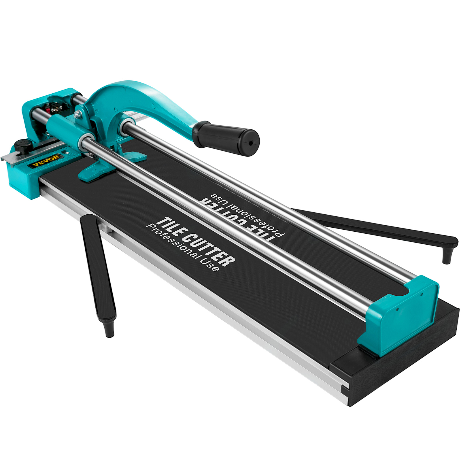 VEVOR tile cutter with black base and blue handle for professional use.