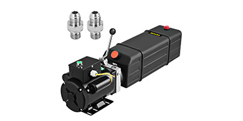 VEVOR hydraulic pump with connectors, compact and versatile for hydraulic applications.