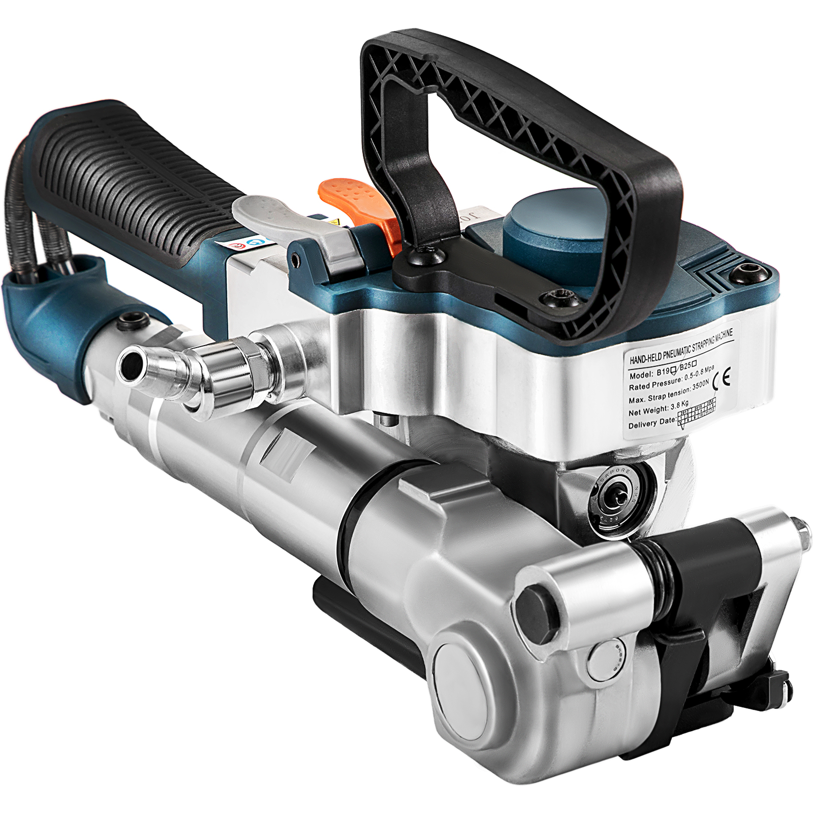 VEVOR pneumatic strapping tool with ergonomic handle and durable construction.