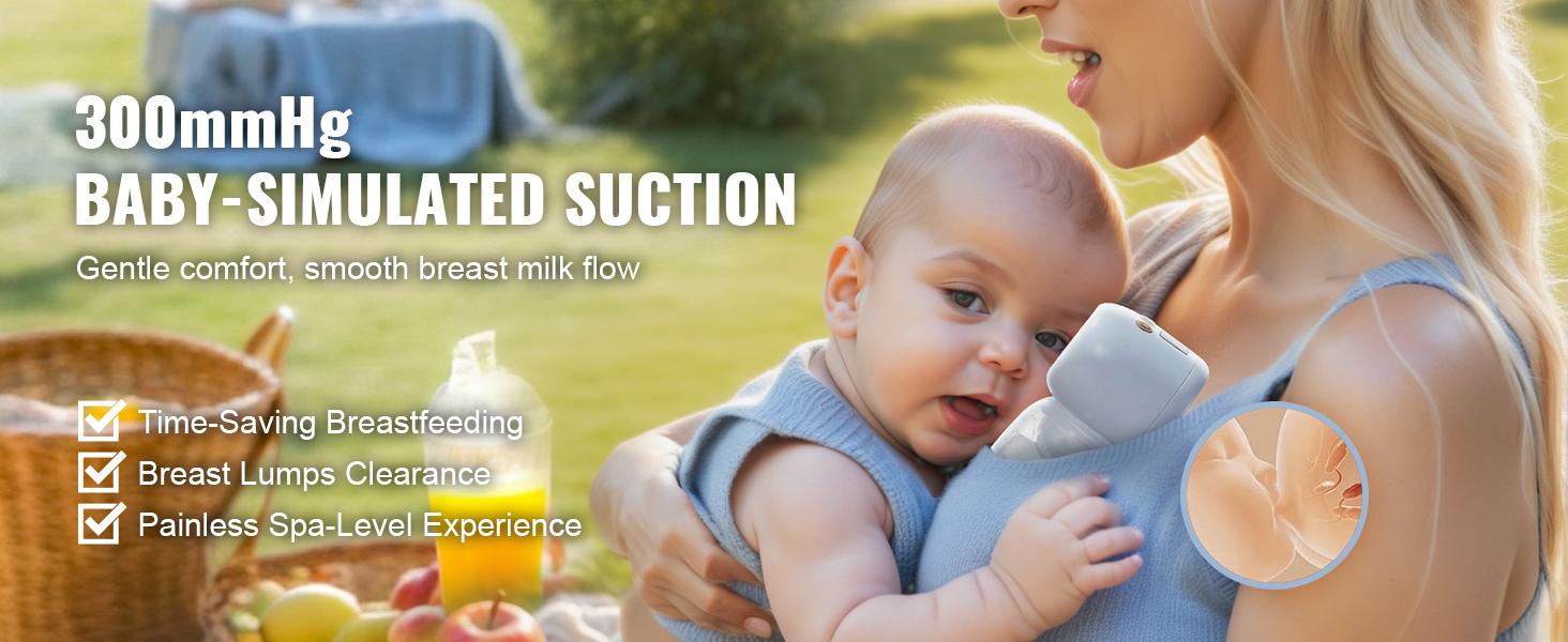 VEVOR wearable breast pump provides gentle comfort, smooth milk flow, and time-saving breastfeeding benefits.
