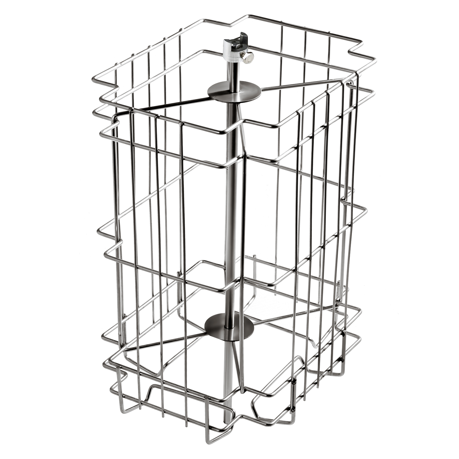 stainless steel basket for VEVOR electric honey extractor, showcasing durable wireframe construction.
