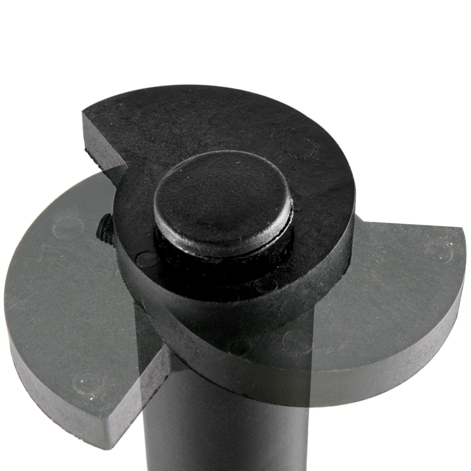 black metal clamp component of the VEVOR windshield rack.