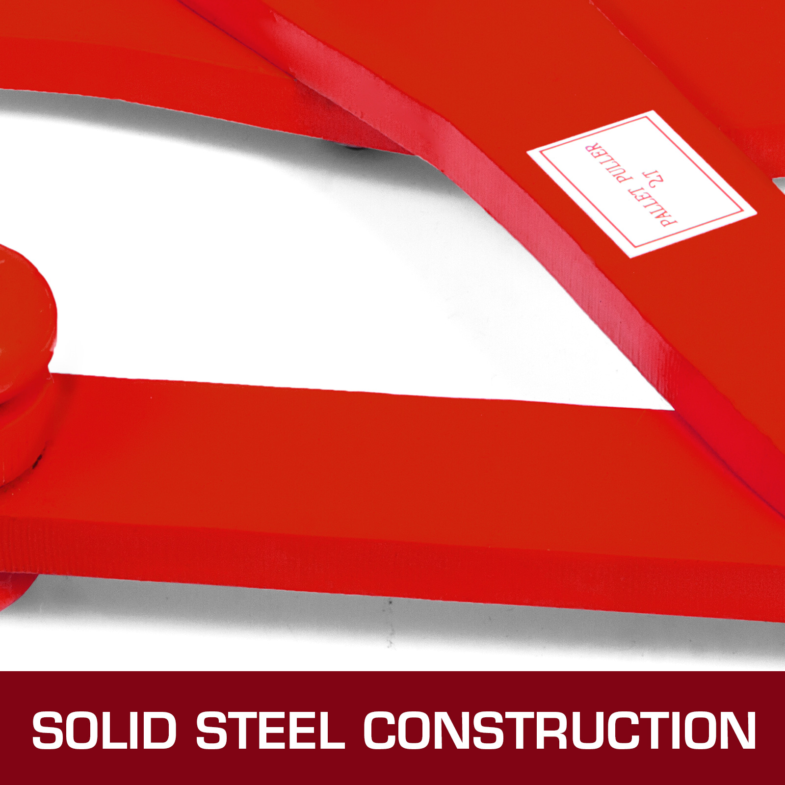 VEVOR pallet puller with solid steel construction and red finish